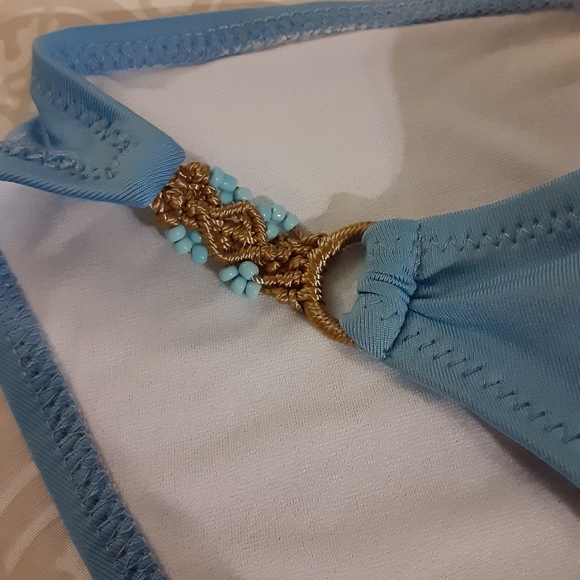 SOLD!!NWT Mossimo blue bikini bottom Sz Med - Picture 2 of 6